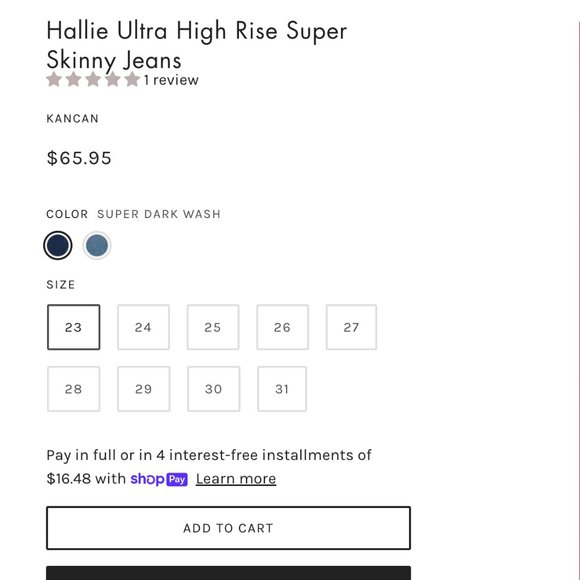 SOLD OUT KanCan High Rise Super Skinny Stretch BRAND ALL SIZES - Picture 10 of 13